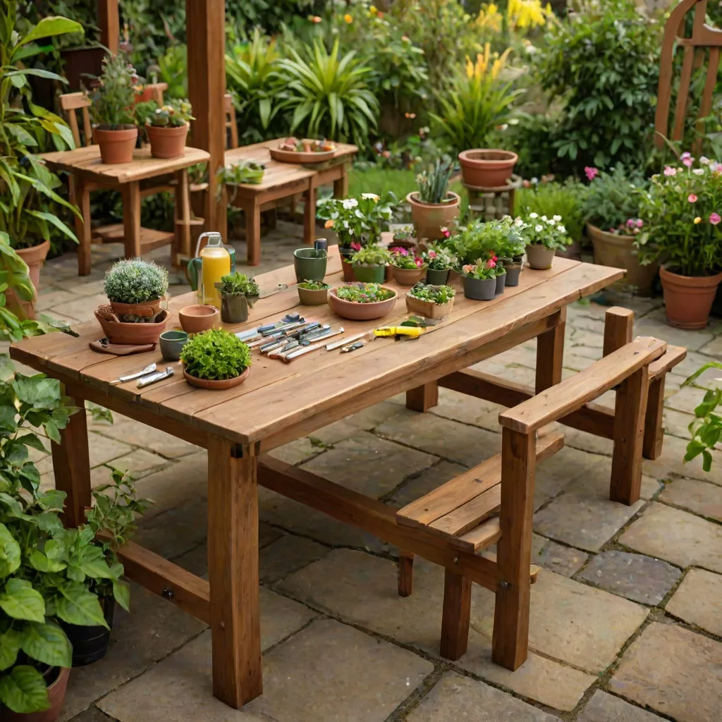 Jak zrobić stół ogrodowy drewniany?